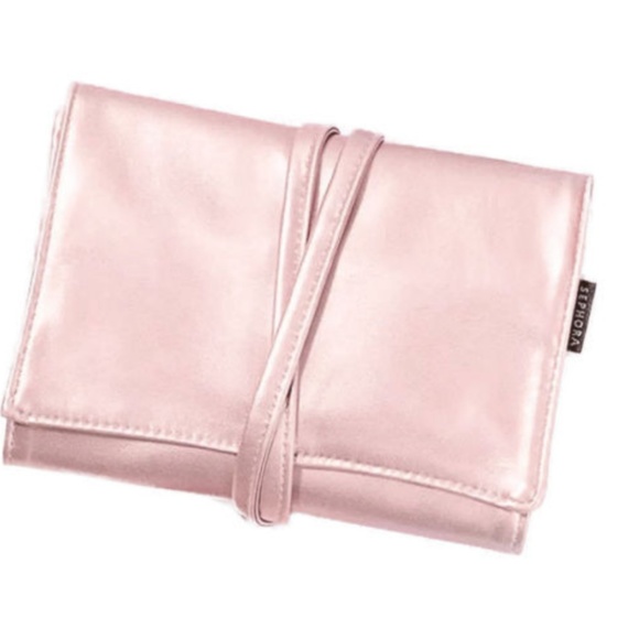 5for$25 Sephora Luxe Rose Gold Roll Up Makeup Bag - Picture 2 of 8